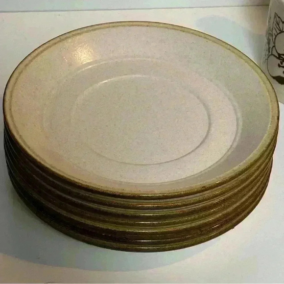 7 cup and saucer sets (14 pcs) Staffordshire Kiln Craft Bramble  stone ware - Picture 12 of 14